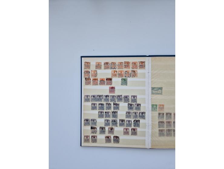 1900/22, Germania, interessante Partie von Sammlungen und Dubletten, dabei kleine Aussstellungssammlung mit besseren Zusammen