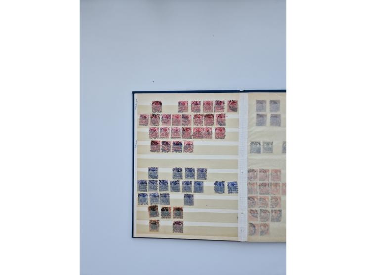 1900/22, Germania, interessante Partie von Sammlungen und Dubletten, dabei kleine Aussstellungssammlung mit besseren Zusammen