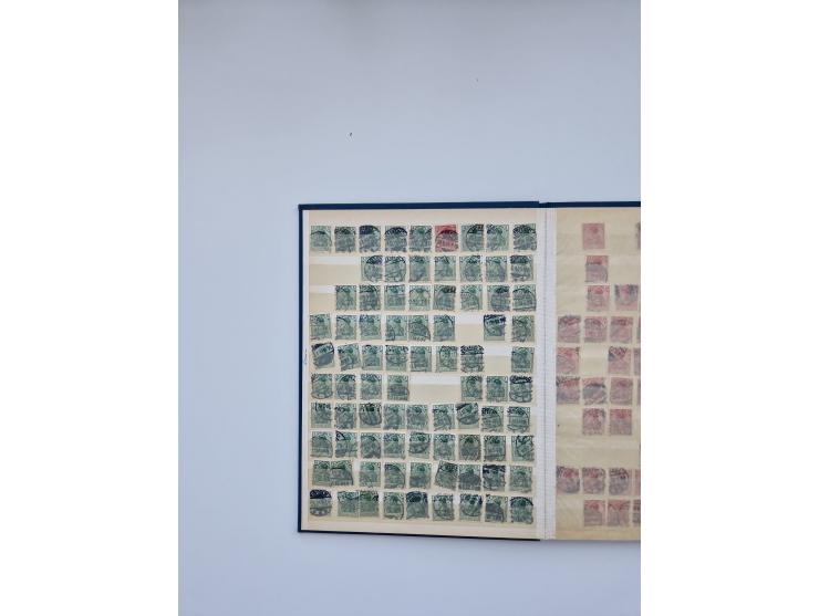 1900/22, Germania, interessante Partie von Sammlungen und Dubletten, dabei kleine Aussstellungssammlung mit besseren Zusammen