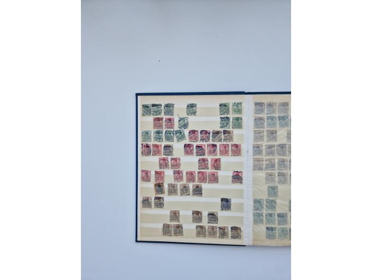 1900/22, Germania, interessante Partie von Sammlungen und Dubletten, dabei kleine Aussstellungssammlung mit besseren Zusammen