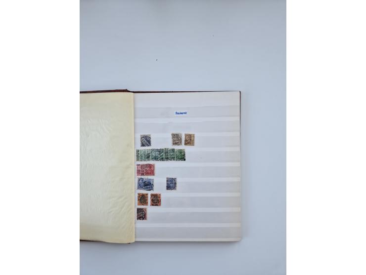 1900/22, Germania, interessante Partie von Sammlungen und Dubletten, dabei kleine Aussstellungssammlung mit besseren Zusammen