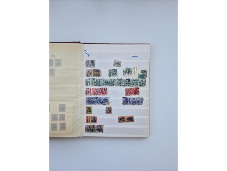 1900/22, Germania, interessante Partie von Sammlungen und Dubletten, dabei kleine Aussstellungssammlung mit besseren Zusammen