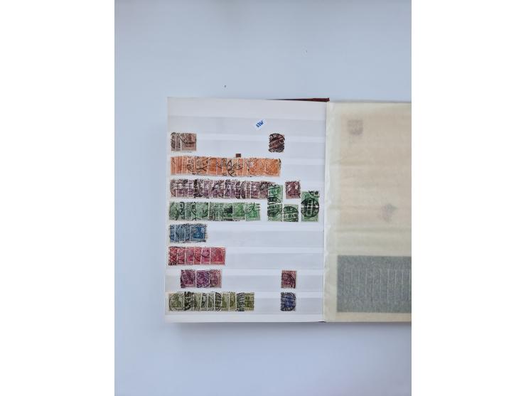 1900/22, Germania, interessante Partie von Sammlungen und Dubletten, dabei kleine Aussstellungssammlung mit besseren Zusammen