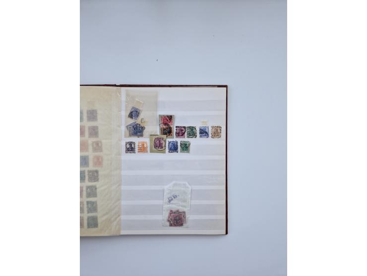 1900/22, Germania, interessante Partie von Sammlungen und Dubletten, dabei kleine Aussstellungssammlung mit besseren Zusammen