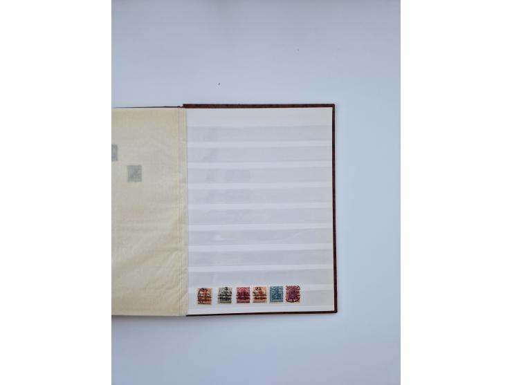 1900/22, Germania, interessante Partie von Sammlungen und Dubletten, dabei kleine Aussstellungssammlung mit besseren Zusammen