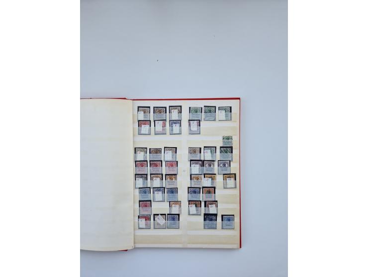 1900/22, Germania, interessante Partie von Sammlungen und Dubletten, dabei kleine Aussstellungssammlung mit besseren Zusammen