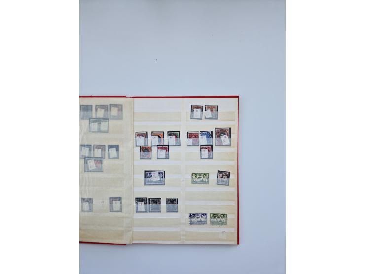 1900/22, Germania, interessante Partie von Sammlungen und Dubletten, dabei kleine Aussstellungssammlung mit besseren Zusammen