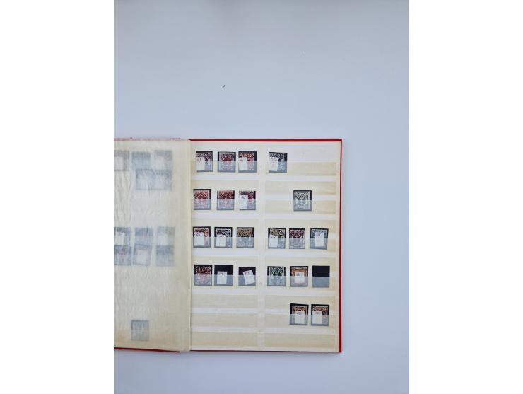 1900/22, Germania, interessante Partie von Sammlungen und Dubletten, dabei kleine Aussstellungssammlung mit besseren Zusammen