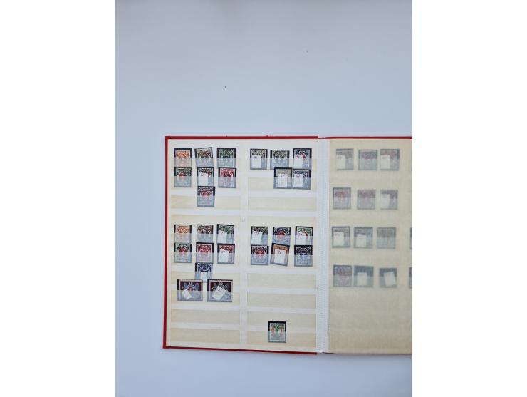 1900/22, Germania, interessante Partie von Sammlungen und Dubletten, dabei kleine Aussstellungssammlung mit besseren Zusammen