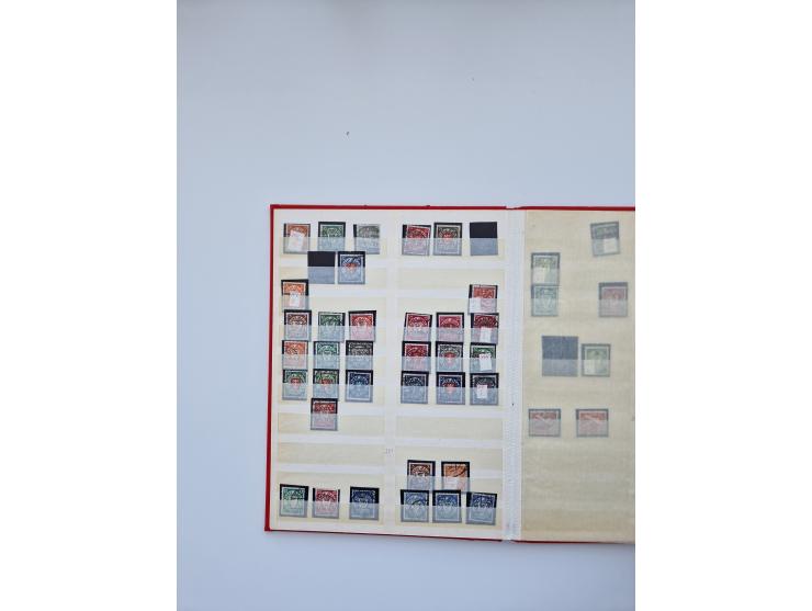 1900/22, Germania, interessante Partie von Sammlungen und Dubletten, dabei kleine Aussstellungssammlung mit besseren Zusammen