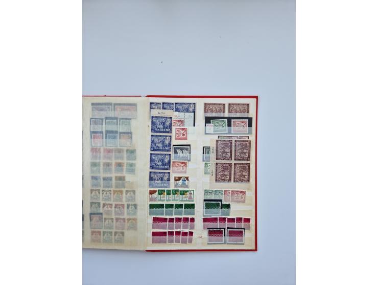 1900/22, Germania, interessante Partie von Sammlungen und Dubletten, dabei kleine Aussstellungssammlung mit besseren Zusammen