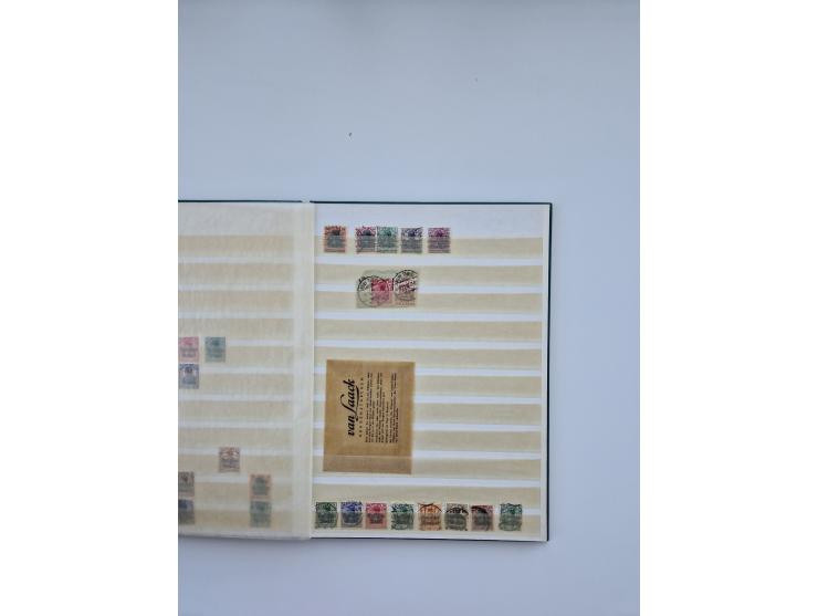 1900/22, Germania, interessante Partie von Sammlungen und Dubletten, dabei kleine Aussstellungssammlung mit besseren Zusammen