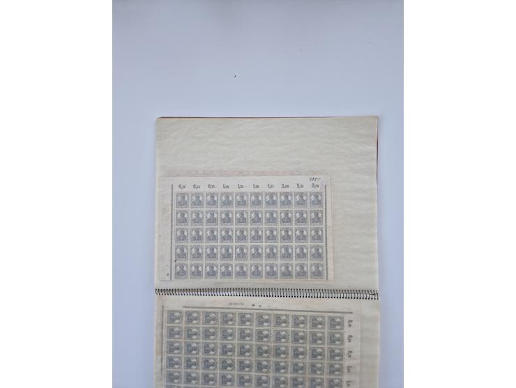 1900/22, Germania, interessante Partie von Sammlungen und Dubletten, dabei kleine Aussstellungssammlung mit besseren Zusammen