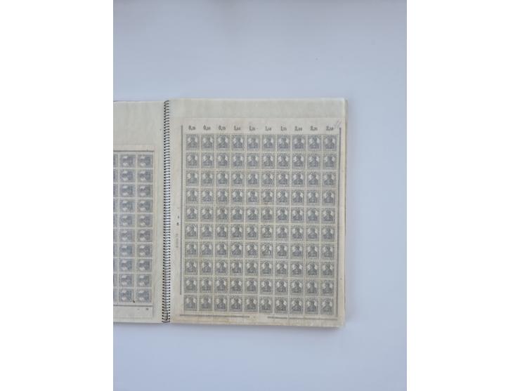 1900/22, Germania, interessante Partie von Sammlungen und Dubletten, dabei kleine Aussstellungssammlung mit besseren Zusammen