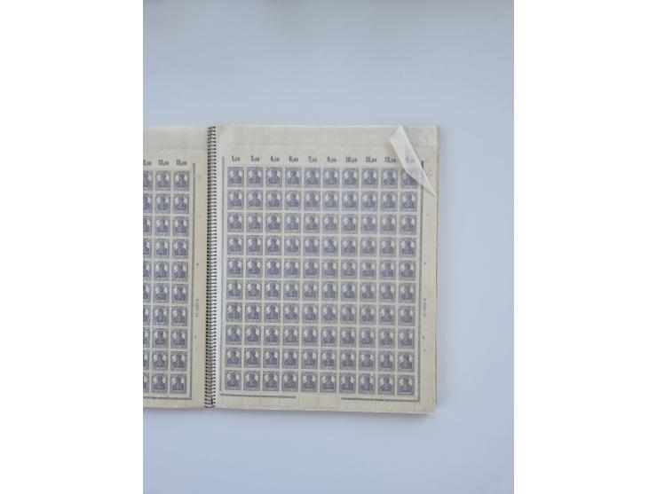 1900/22, Germania, interessante Partie von Sammlungen und Dubletten, dabei kleine Aussstellungssammlung mit besseren Zusammen