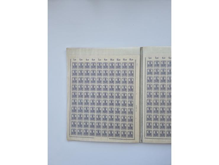 1900/22, Germania, interessante Partie von Sammlungen und Dubletten, dabei kleine Aussstellungssammlung mit besseren Zusammen