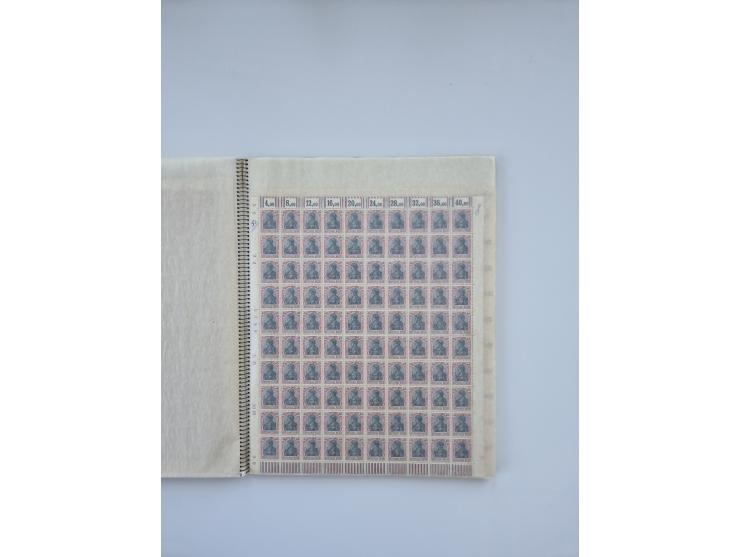 1900/22, Germania, interessante Partie von Sammlungen und Dubletten, dabei kleine Aussstellungssammlung mit besseren Zusammen