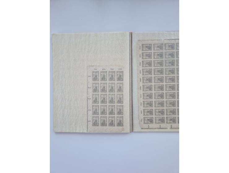 1900/22, Germania, interessante Partie von Sammlungen und Dubletten, dabei kleine Aussstellungssammlung mit besseren Zusammen