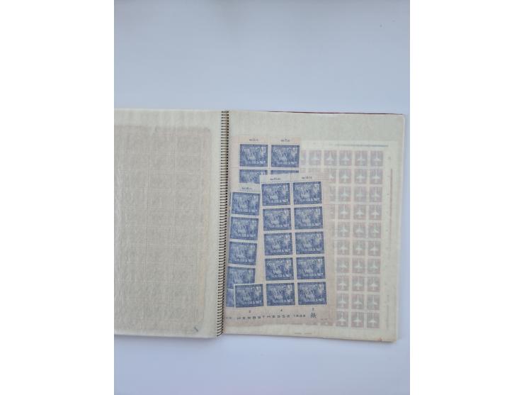 1900/22, Germania, interessante Partie von Sammlungen und Dubletten, dabei kleine Aussstellungssammlung mit besseren Zusammen