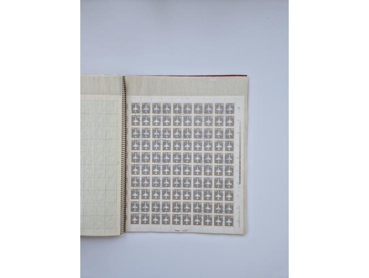 1900/22, Germania, interessante Partie von Sammlungen und Dubletten, dabei kleine Aussstellungssammlung mit besseren Zusammen