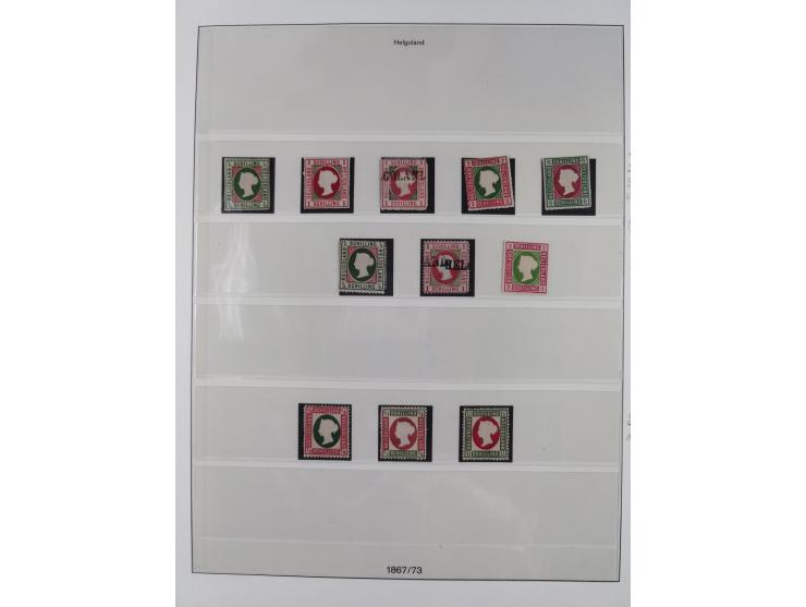 1867/79, ungebrauchte und gestempelte Sammlung mit u.a. etwas fehlerhafte Mi.-Nr. 2 gestempelt (sign. Schulz BPP) und Mi.-Nr.