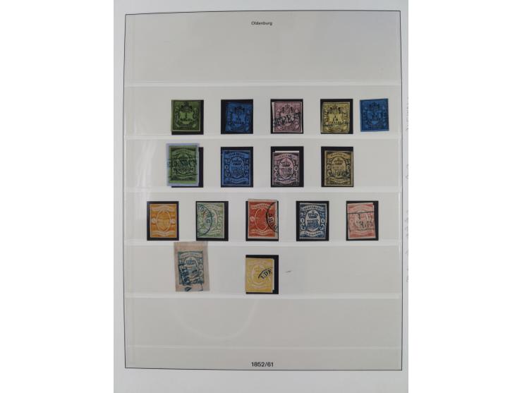 1852/62, ungebrauchte und &nbsp;gestempelte Sammlung ab Mi.-Nr. 1 mit u.a. Mi.-Nr. 11a gestempelt (FA Engel BPP). Die bessere