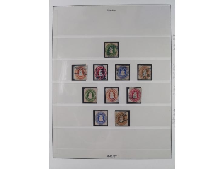 1852/62, ungebrauchte und &nbsp;gestempelte Sammlung ab Mi.-Nr. 1 mit u.a. Mi.-Nr. 11a gestempelt (FA Engel BPP). Die bessere