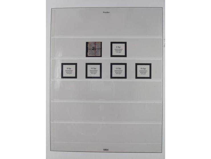 1850/67, gestempelte Sammlung mit Farben und Dobuletten. Dabei oft klare Nummernstempel und Mi.-Nr. 23 auf Briefstück (sign. 