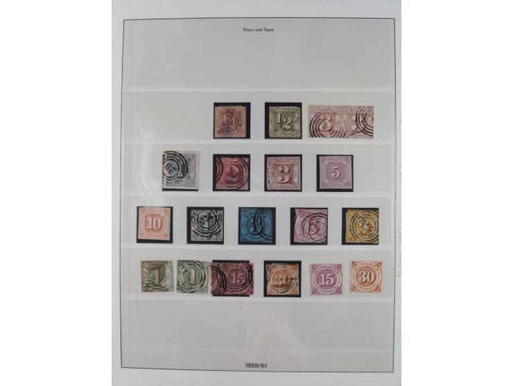 1852/66, ungebrauchte und gestempelte Sammlung mit Farben und Doubletten, Erhaltung zum Teil stärker fehlerhaft bzw. üblicher