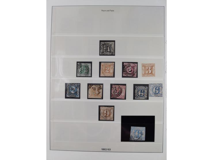 1852/66, ungebrauchte und gestempelte Sammlung mit Farben und Doubletten, Erhaltung zum Teil stärker fehlerhaft bzw. üblicher