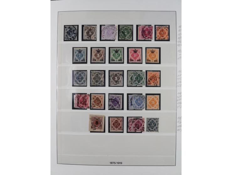 1851/1923, am Anfang meist gestempelte Sammlung inkl. Farben und Doubletten. Dabei u.a. Mi.-Nr. 10a gestempelt (signiert Thom