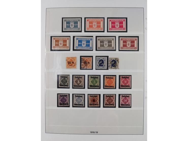 1851/1923, am Anfang meist gestempelte Sammlung inkl. Farben und Doubletten. Dabei u.a. Mi.-Nr. 10a gestempelt (signiert Thom