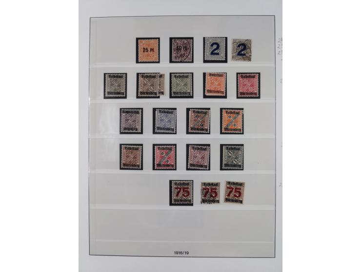 1851/1923, am Anfang meist gestempelte Sammlung inkl. Farben und Doubletten. Dabei u.a. Mi.-Nr. 10a gestempelt (signiert Thom