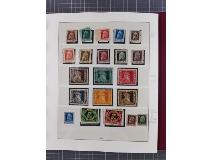 1849/1920, ungebrauchte und gestempelte Sammlung inkl. Dienst- und Portomarken sowie Dubletten. Dabei Mi.-Nr. 1Ia mit 14 mm O