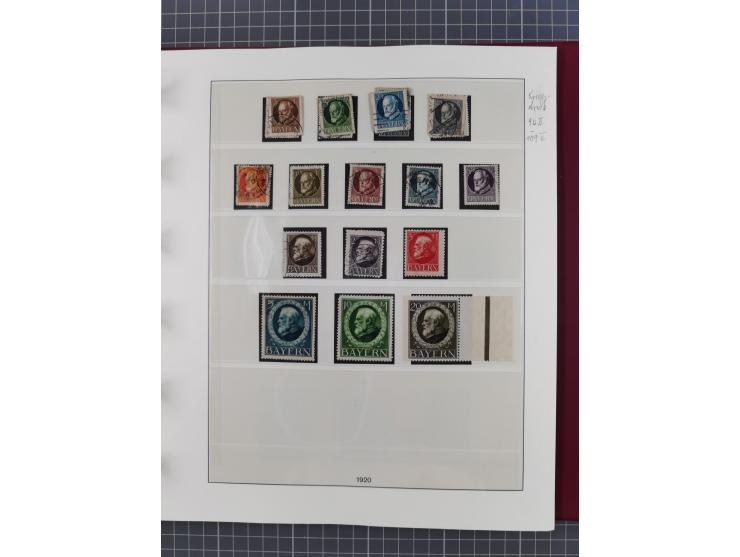 1849/1920, ungebrauchte und gestempelte Sammlung inkl. Dienst- und Portomarken sowie Dubletten. Dabei Mi.-Nr. 1Ia mit 14 mm O