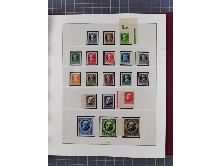 1849/1920, ungebrauchte und gestempelte Sammlung inkl. Dienst- und Portomarken sowie Dubletten. Dabei Mi.-Nr. 1Ia mit 14 mm O