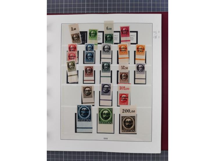 1849/1920, ungebrauchte und gestempelte Sammlung inkl. Dienst- und Portomarken sowie Dubletten. Dabei Mi.-Nr. 1Ia mit 14 mm O