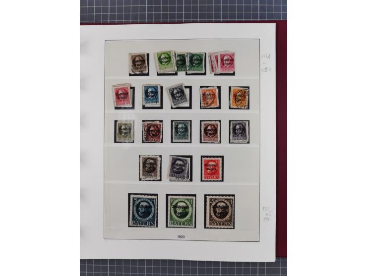 1849/1920, ungebrauchte und gestempelte Sammlung inkl. Dienst- und Portomarken sowie Dubletten. Dabei Mi.-Nr. 1Ia mit 14 mm O