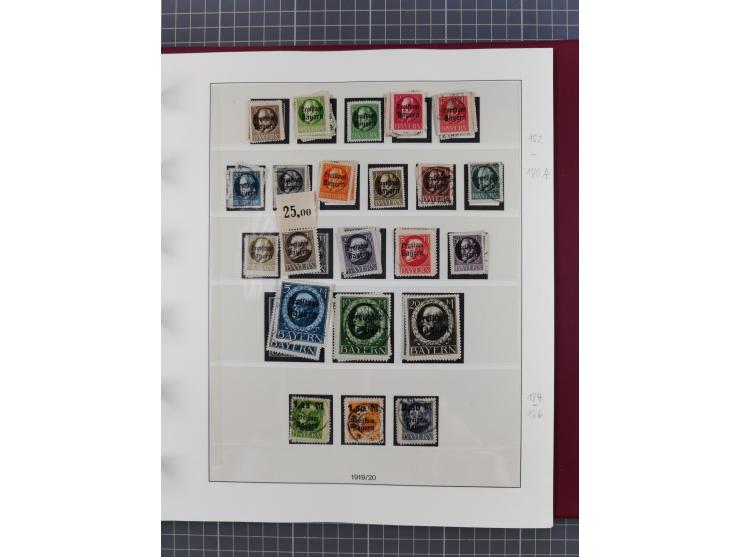 1849/1920, ungebrauchte und gestempelte Sammlung inkl. Dienst- und Portomarken sowie Dubletten. Dabei Mi.-Nr. 1Ia mit 14 mm O