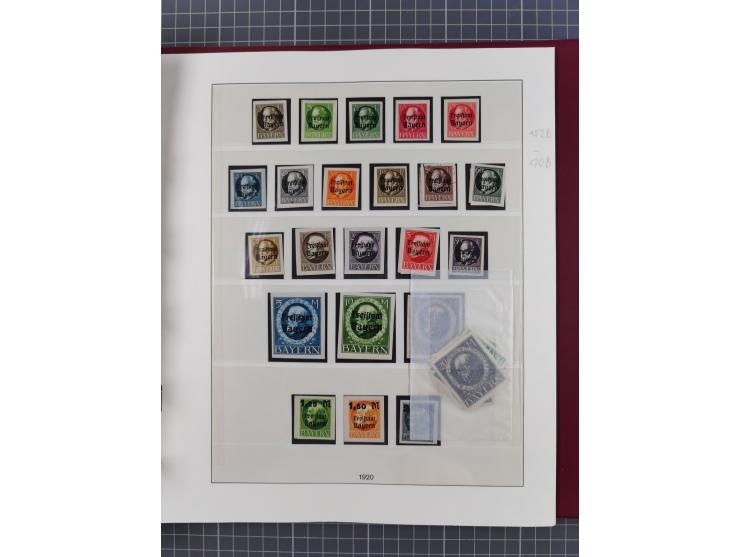 1849/1920, ungebrauchte und gestempelte Sammlung inkl. Dienst- und Portomarken sowie Dubletten. Dabei Mi.-Nr. 1Ia mit 14 mm O