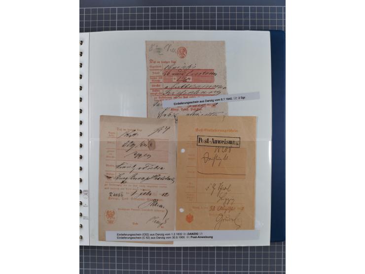 1672/1867, interessante Sammlung “Botenpost und Stempel aus der Preußen-Zeit” mit ca. 120 Briefen und Ganzsachen, dabei u.a. 