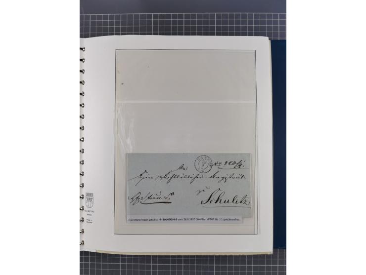 1838/62, interessante Sammlung der Doppelkreis-Stempel von Danzig mit über 90 Briefen, sauber sortiert nach den Varianten nac