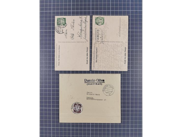 1856/1940, Partie mit 10 besseren Briefen, Karten und Ganzsachen. Dabei u.a. Preußen-GSU mit Zufrankatur und Nummernstempel “