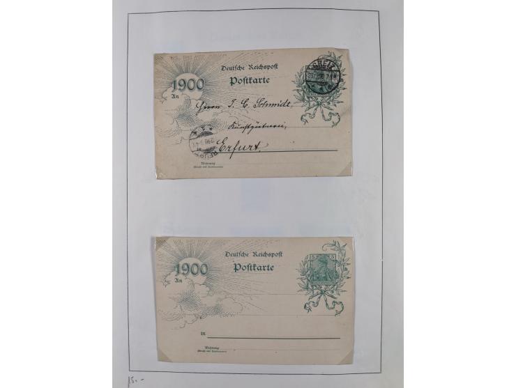 1872/1966, gestempelte und postfrische/ungebrauchte alte Sammlung in zwei Vordruckalben, ab Deutsches Reich gestempelt in den