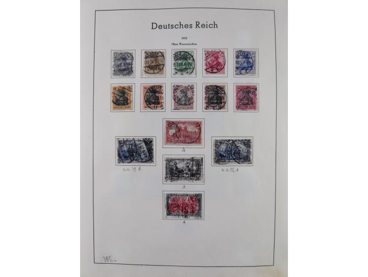 1872/1966, gestempelte und postfrische/ungebrauchte alte Sammlung in zwei Vordruckalben, ab Deutsches Reich gestempelt in den