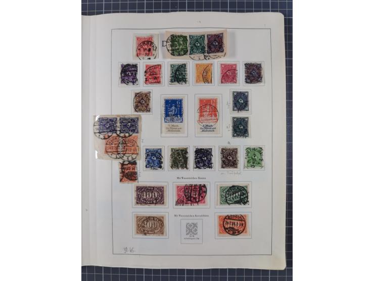 1872/1966, gestempelte und postfrische/ungebrauchte alte Sammlung in zwei Vordruckalben, ab Deutsches Reich gestempelt in den