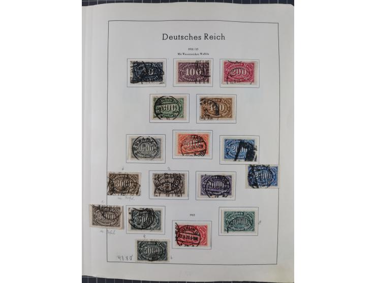 1872/1966, gestempelte und postfrische/ungebrauchte alte Sammlung in zwei Vordruckalben, ab Deutsches Reich gestempelt in den