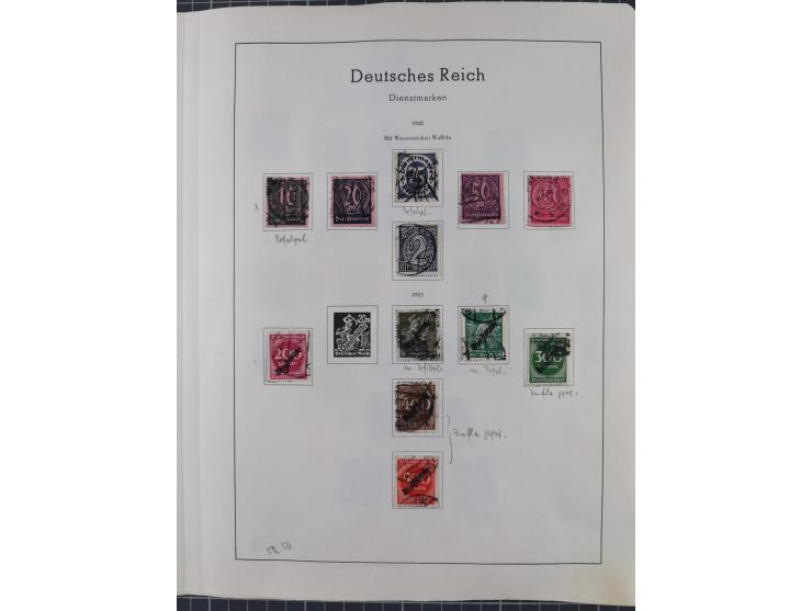 1872/1966, gestempelte und postfrische/ungebrauchte alte Sammlung in zwei Vordruckalben, ab Deutsches Reich gestempelt in den