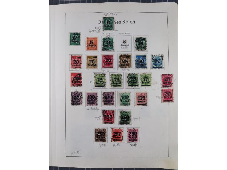 1872/1966, gestempelte und postfrische/ungebrauchte alte Sammlung in zwei Vordruckalben, ab Deutsches Reich gestempelt in den