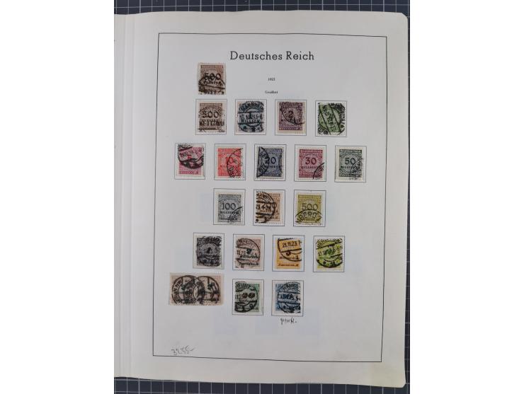 1872/1966, gestempelte und postfrische/ungebrauchte alte Sammlung in zwei Vordruckalben, ab Deutsches Reich gestempelt in den